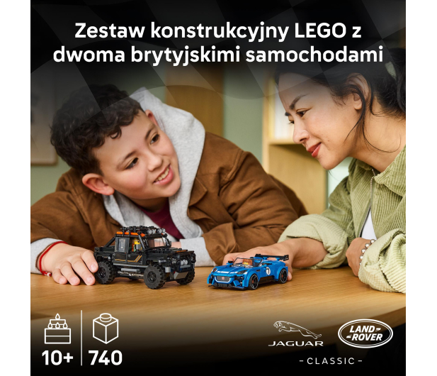 LEGO SPEED CHAMPIONS 77264 Jaguar Project 7 i Land Rover Defender - 1547435 - zdjęcie 5